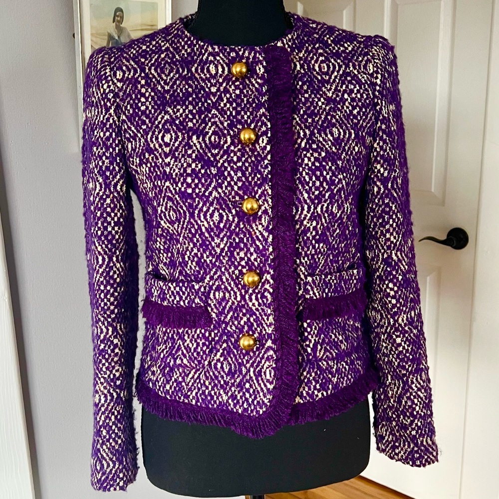 J. Crew Lady Jacket Purple
